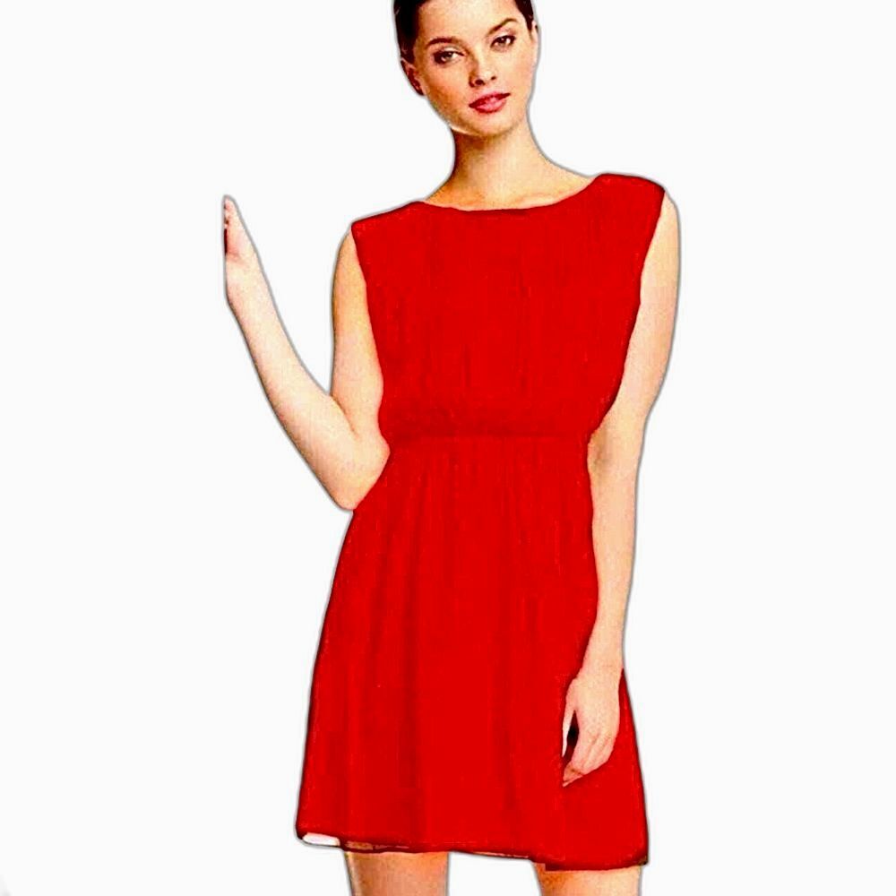 Alice + Olivia Scoop Josie Silk Mini Dress Sz S - Picture 2 of 7